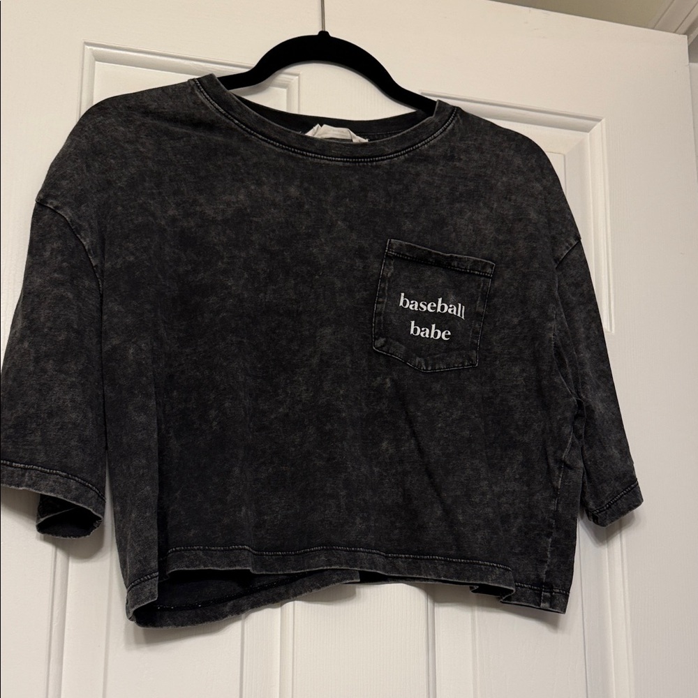 Cropped Baseball Babe Tee